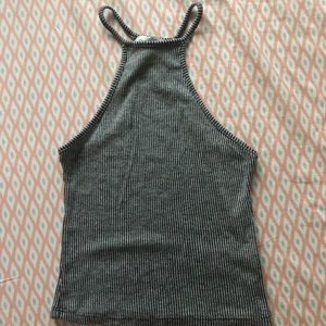Urban Outfitter xs b+w striped halter top